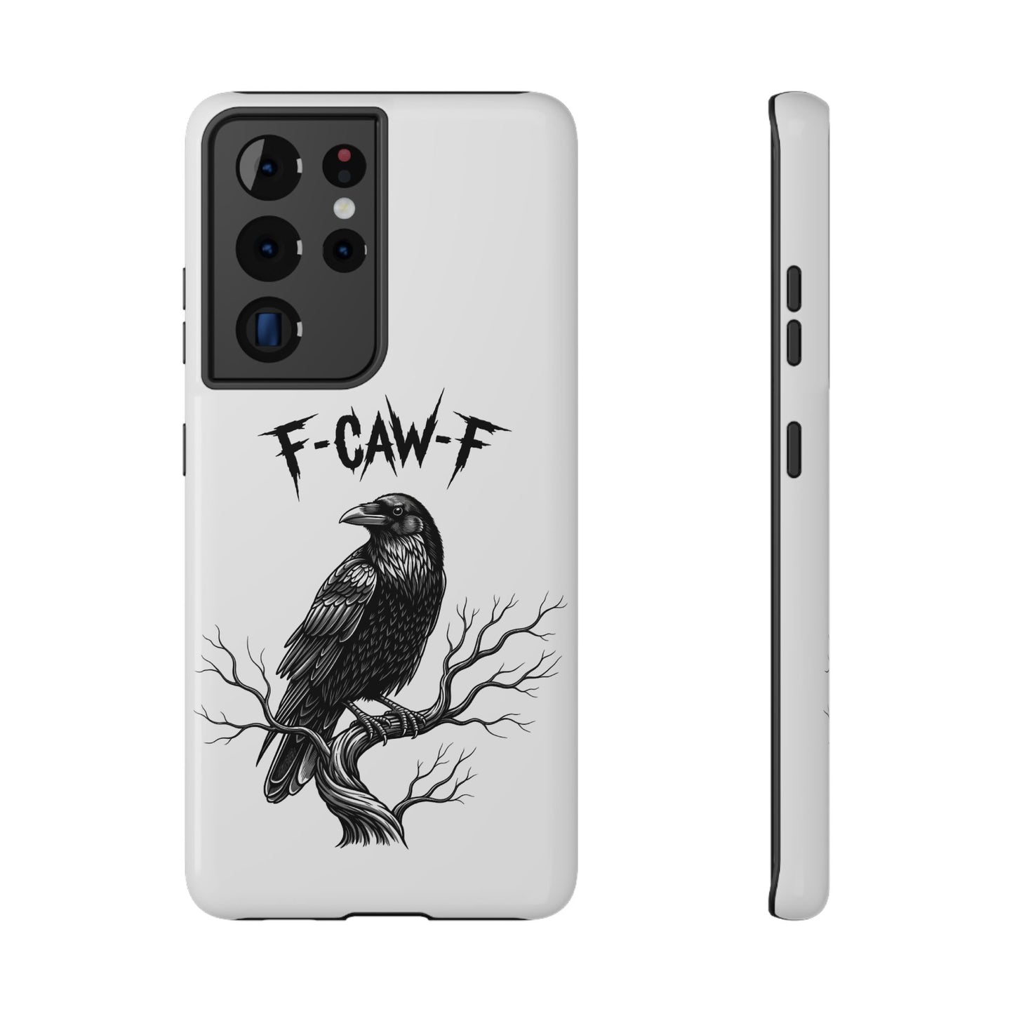 F-Caw-F Raven Phone Case, Autum Vibe Accessory, Perfect for Bird Lovers, Unique Gift for Him/Her, Impact-Resistant Phone Cover