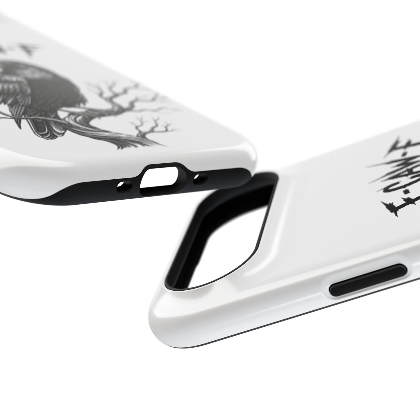 F-Caw-F Raven Phone Case, Autum Vibe Accessory, Perfect for Bird Lovers, Unique Gift for Him/Her, Impact-Resistant Phone Cover