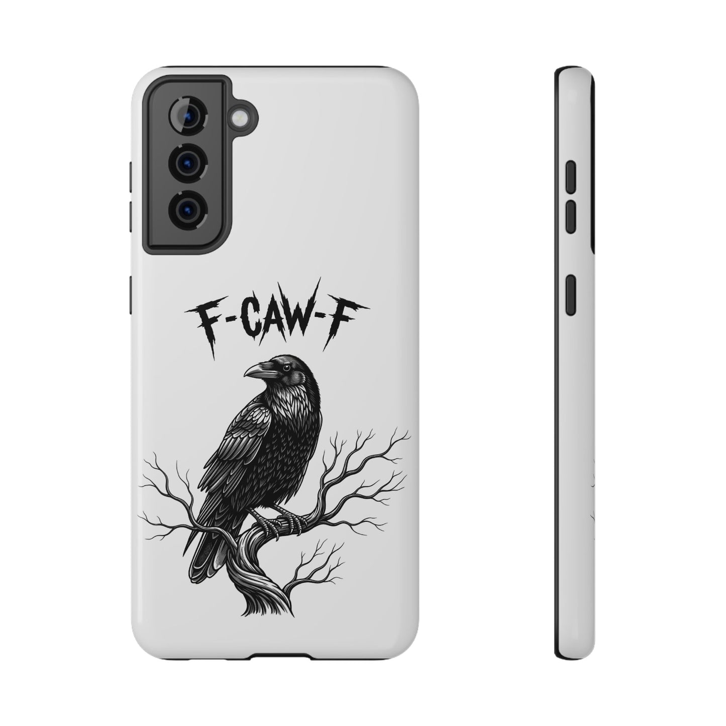 F-Caw-F Raven Phone Case, Autum Vibe Accessory, Perfect for Bird Lovers, Unique Gift for Him/Her, Impact-Resistant Phone Cover