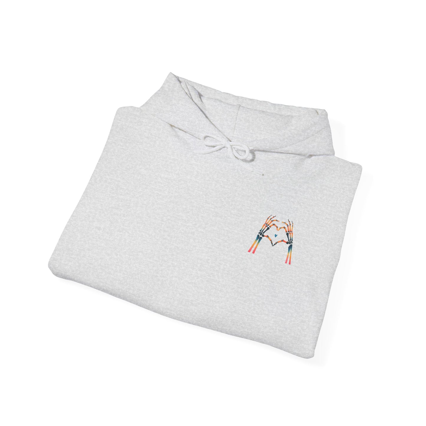 Rainbow Skeleton Heart Hoodie