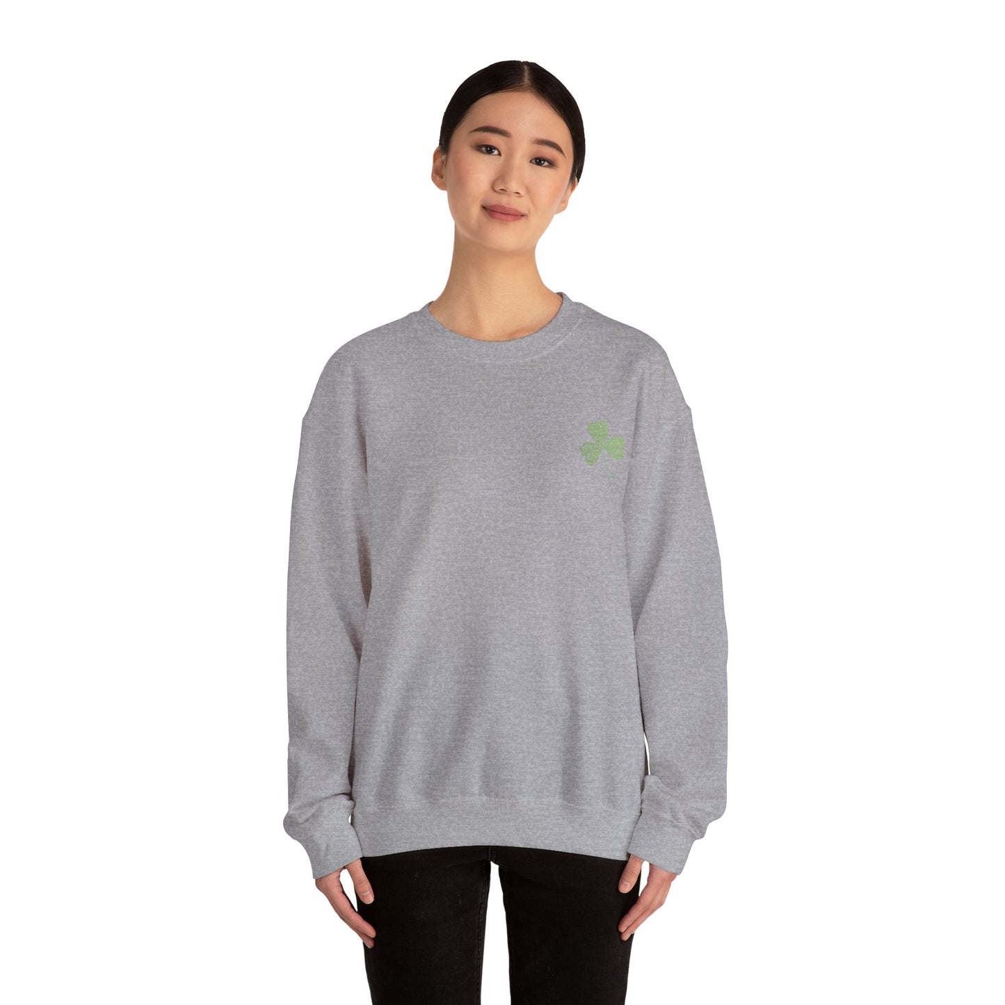 St Patricks Basic CloverUnisex Heavy Blend™ Crewneck Sweatshirt