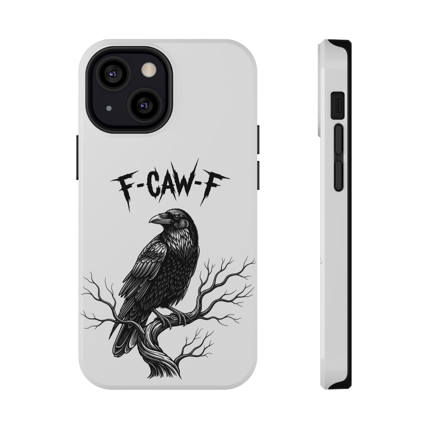 F-Caw-F Raven Phone Case, Autum Vibe Accessory, Perfect for Bird Lovers, Unique Gift for Him/Her, Impact-Resistant Phone Cover