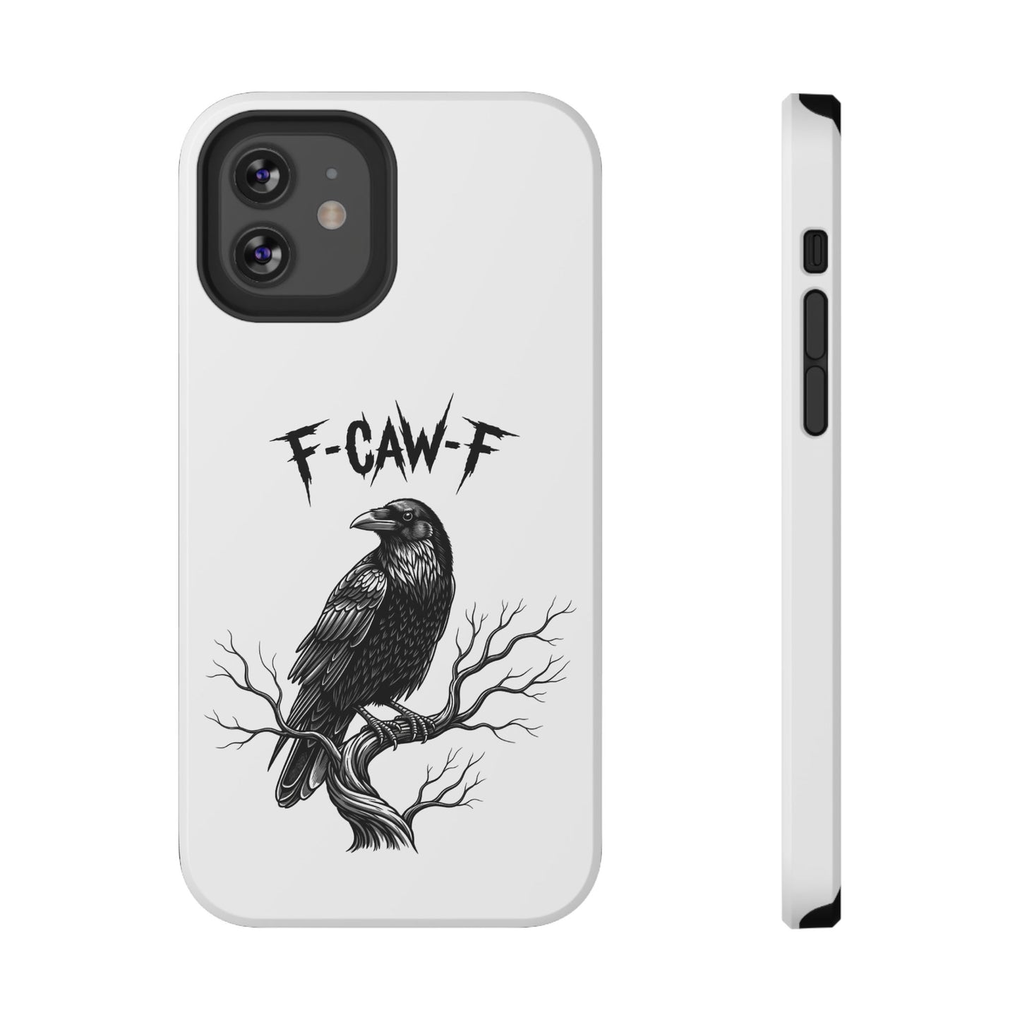 F-Caw-F Raven Phone Case, Autum Vibe Accessory, Perfect for Bird Lovers, Unique Gift for Him/Her, Impact-Resistant Phone Cover