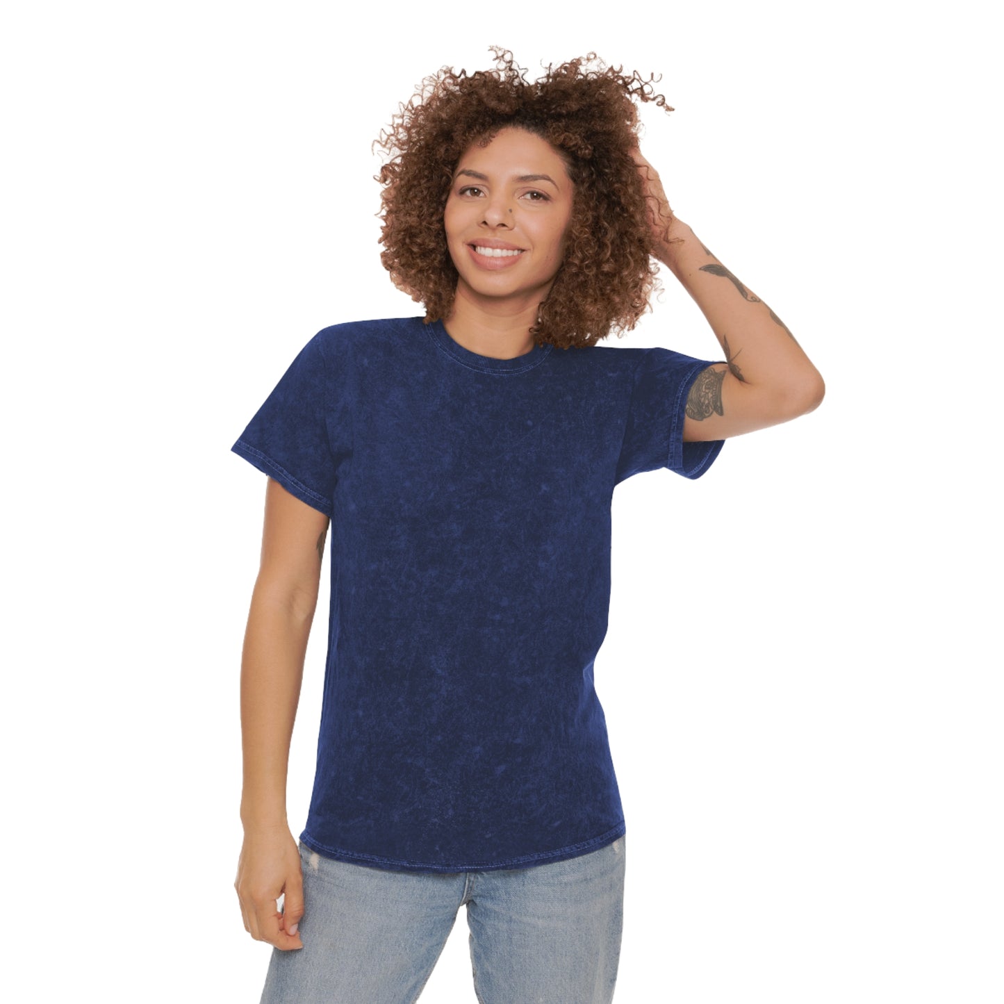 Mineral Wash T-Shirt - AI Photography Mono Tone Design