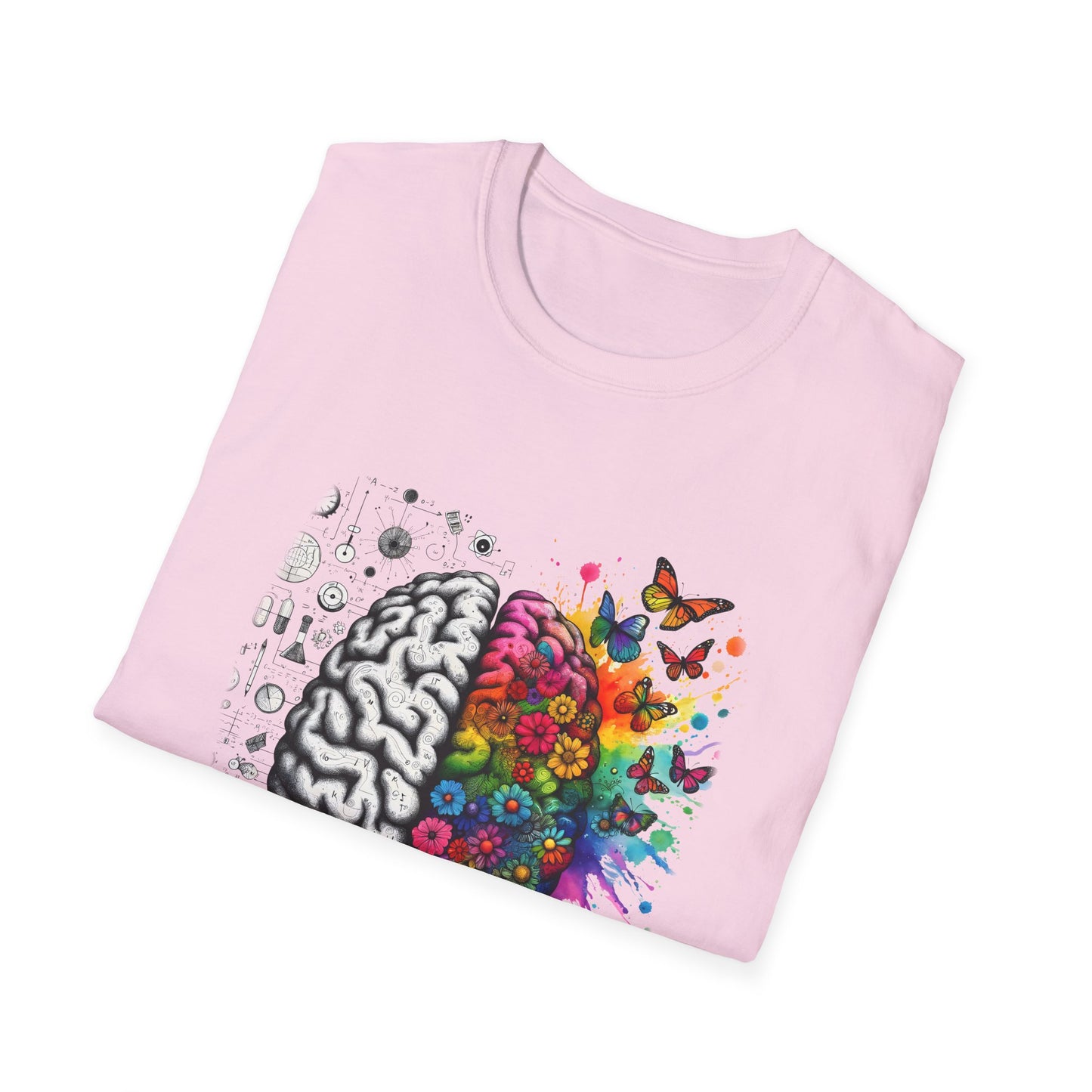Mental Health is Health T-Shirt, Unisex Softstyle Tee, Positive Vibes, Mental Health Awareness, Gift for Friends, Self-Care Apparel,