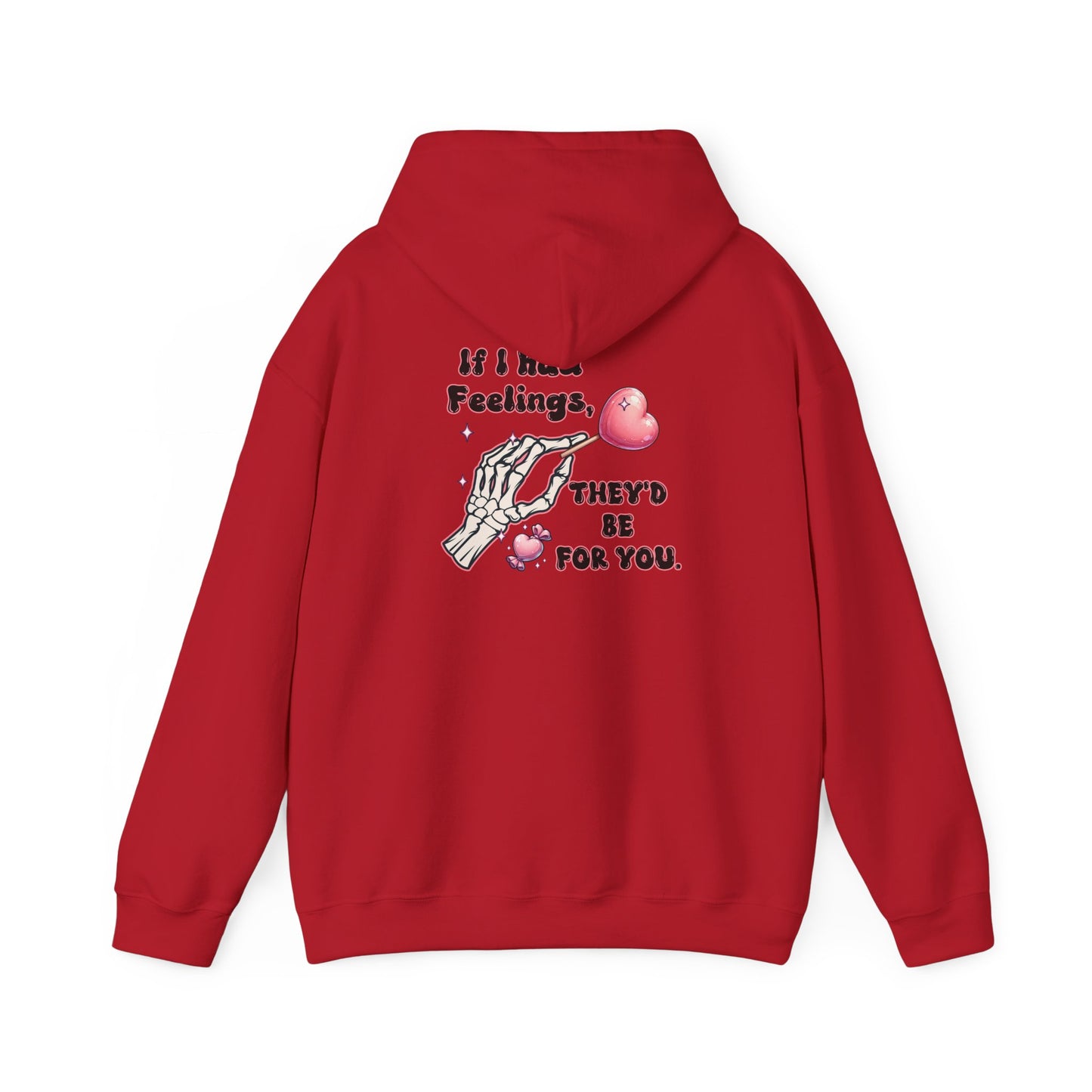Skeleton Heart Hoodie - if i had feelings they'd be for you