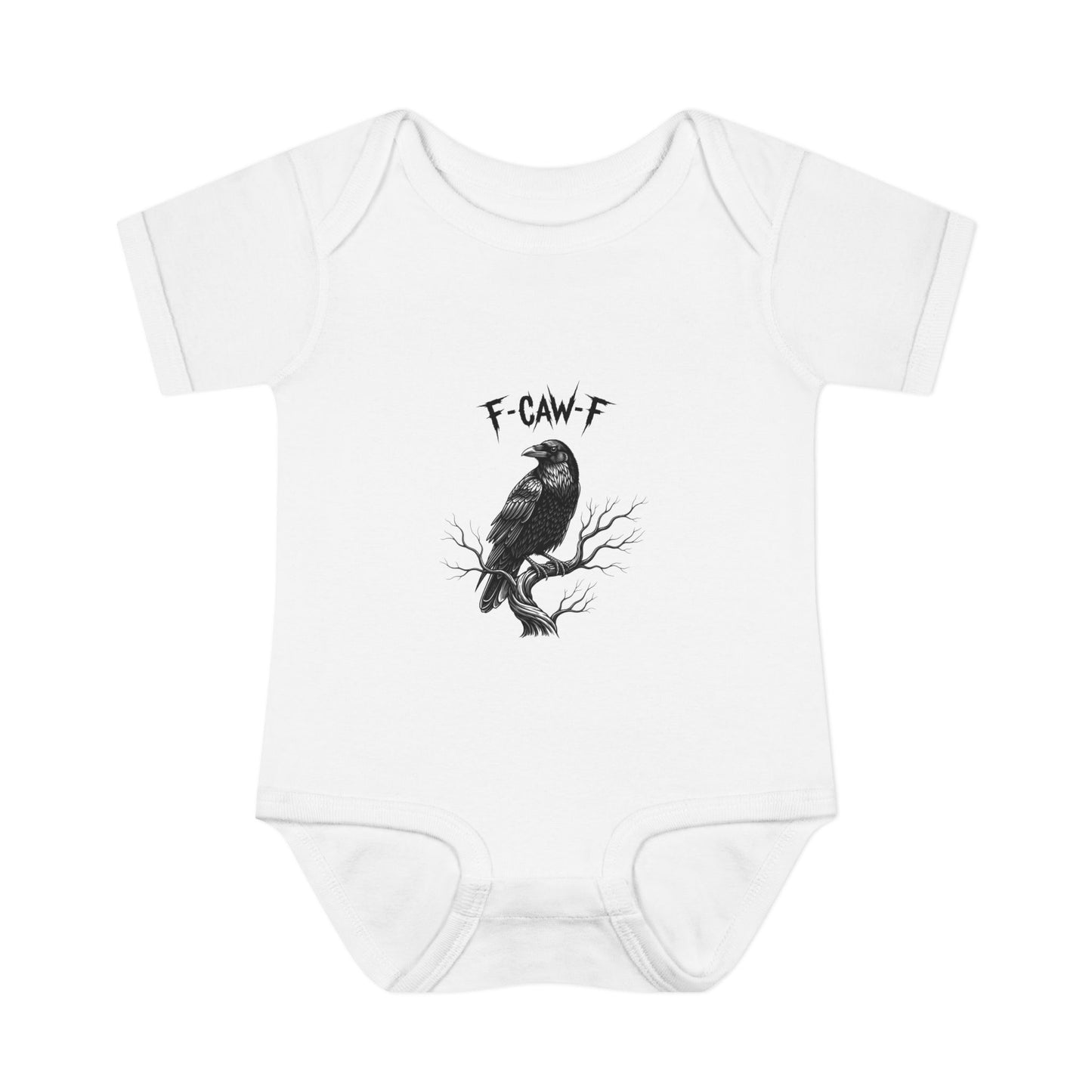 Raven Graphic Baby Bodysuit - Cute Baby Outfit, Funny Baby Gift, Birthday, Halloween, Baby Shower