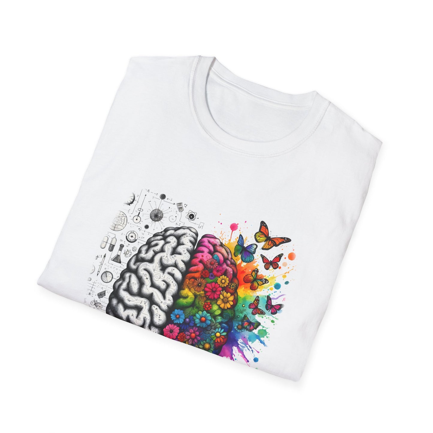 Mental Health is Health T-Shirt, Unisex Softstyle Tee, Positive Vibes, Mental Health Awareness, Gift for Friends, Self-Care Apparel,