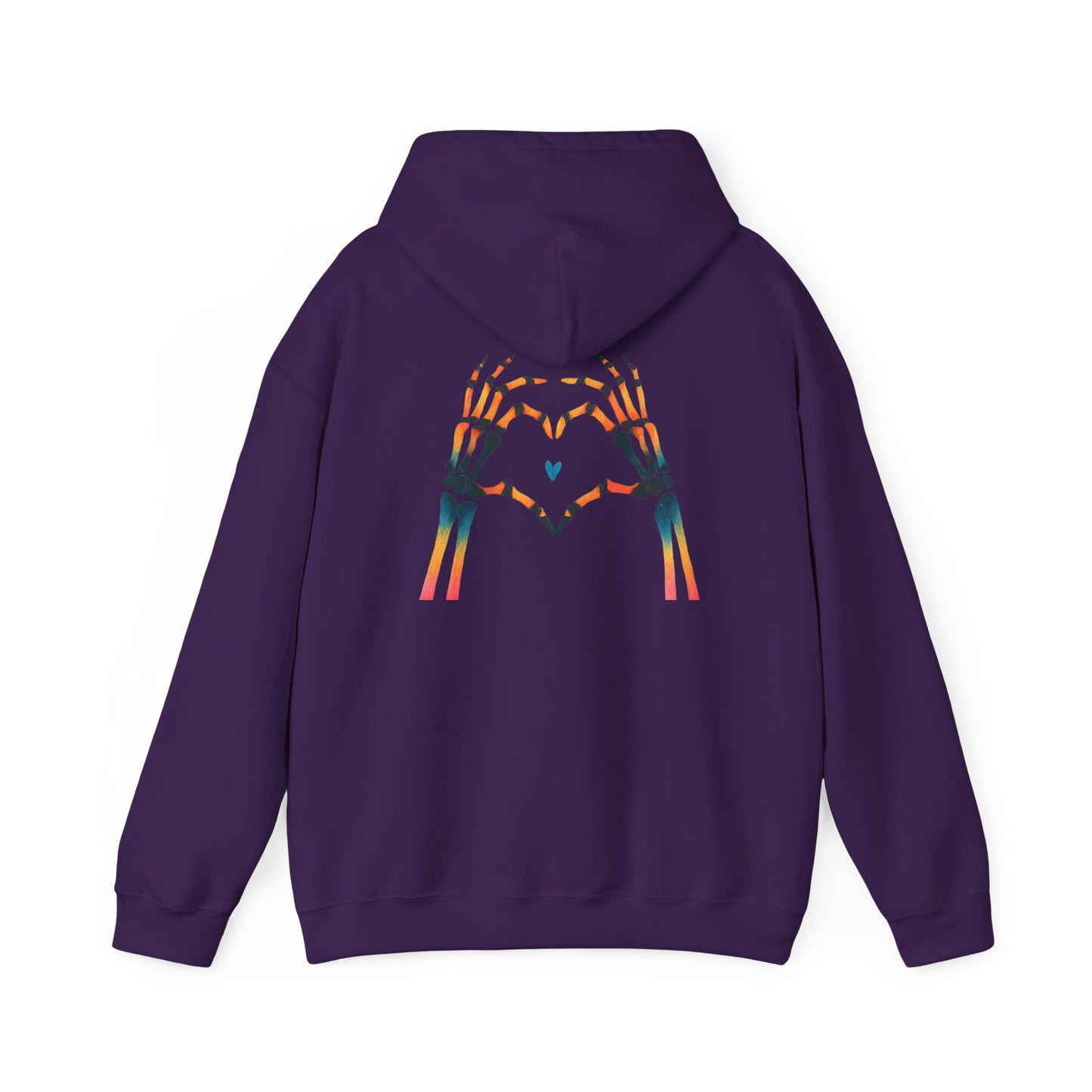 Rainbow Skeleton Heart Hoodie