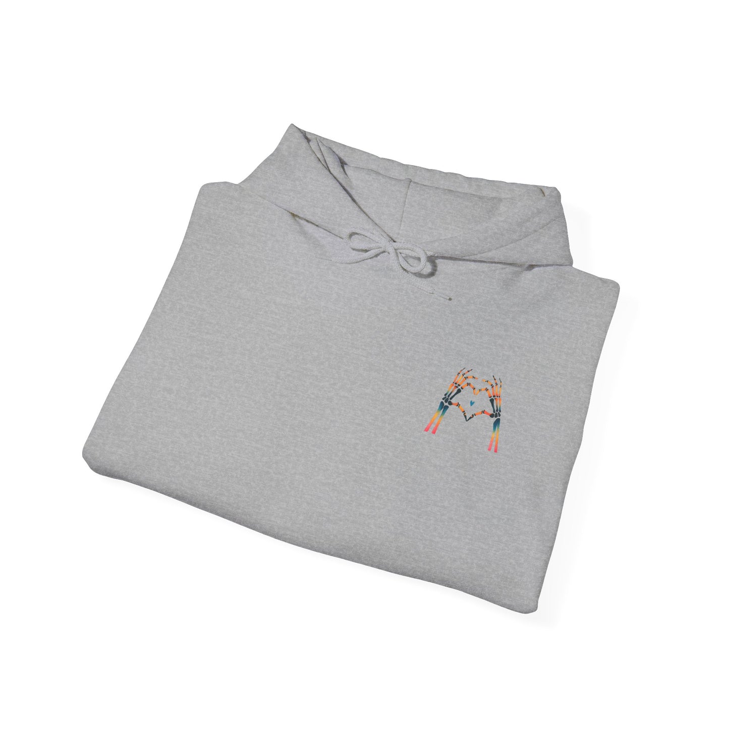 Rainbow Skeleton Heart Hoodie