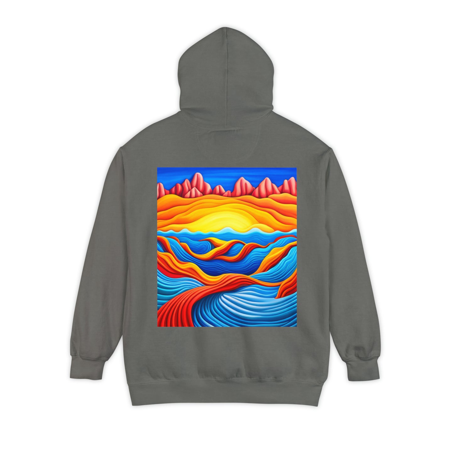 Normal Wear Unisex Garment-Dyed Hoodie