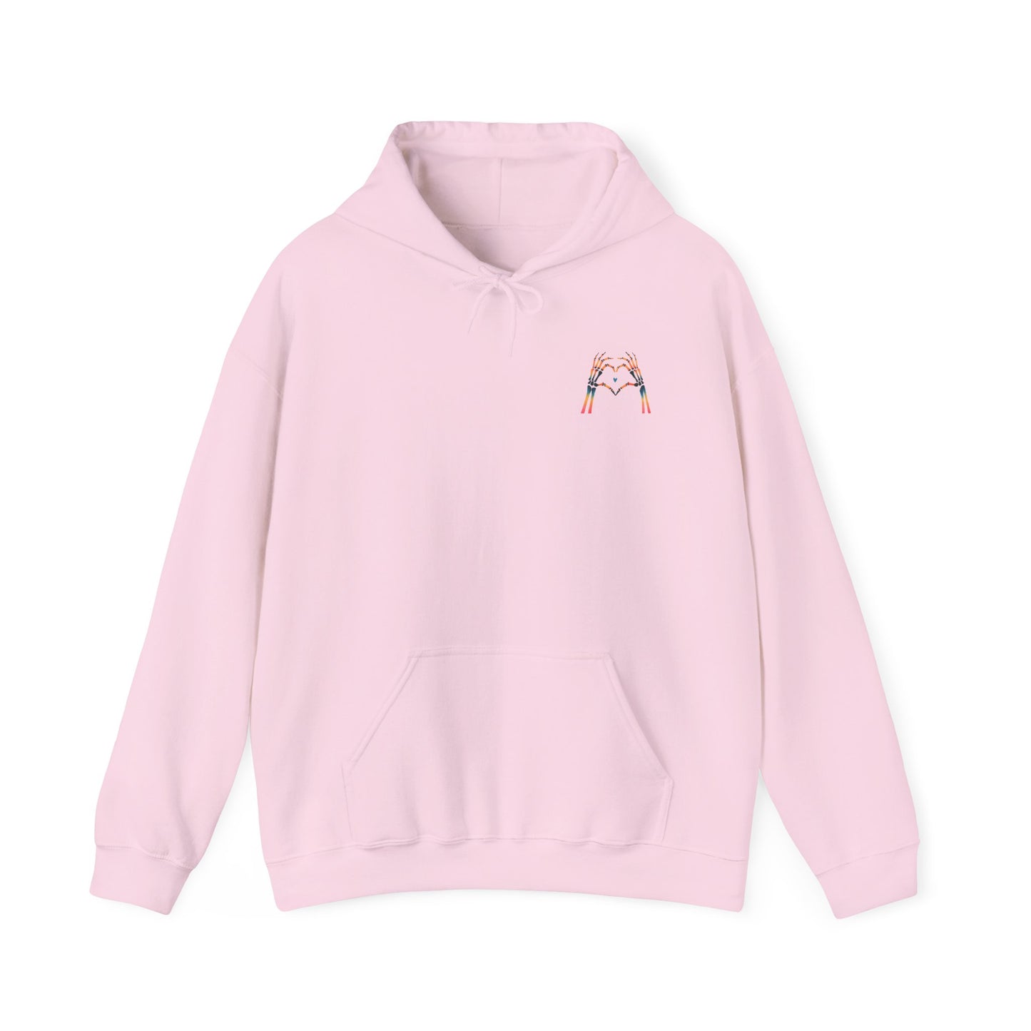 Rainbow Skeleton Heart Hoodie
