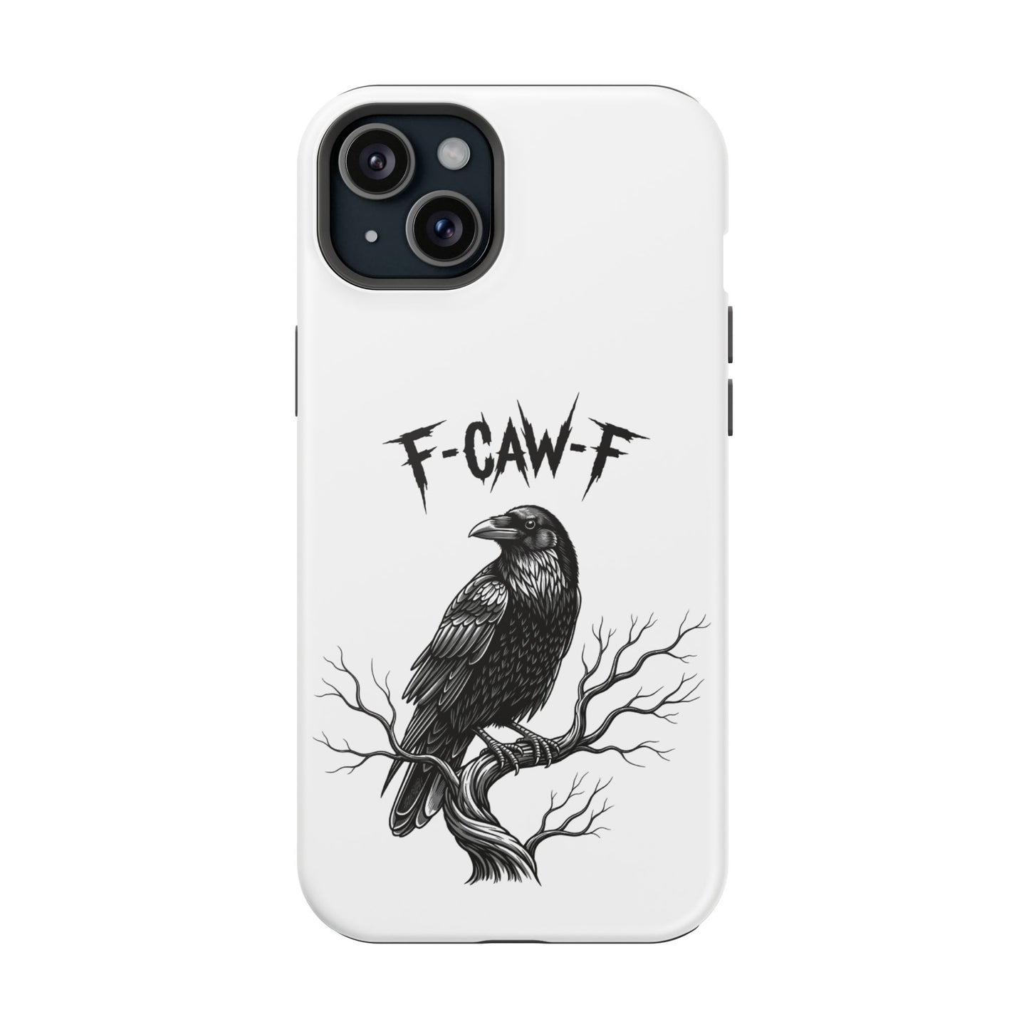 F-Caw-F Raven Phone Case, Autum Vibe Accessory, Perfect for Bird Lovers, Unique Gift for Him/Her, Impact-Resistant Phone Cover