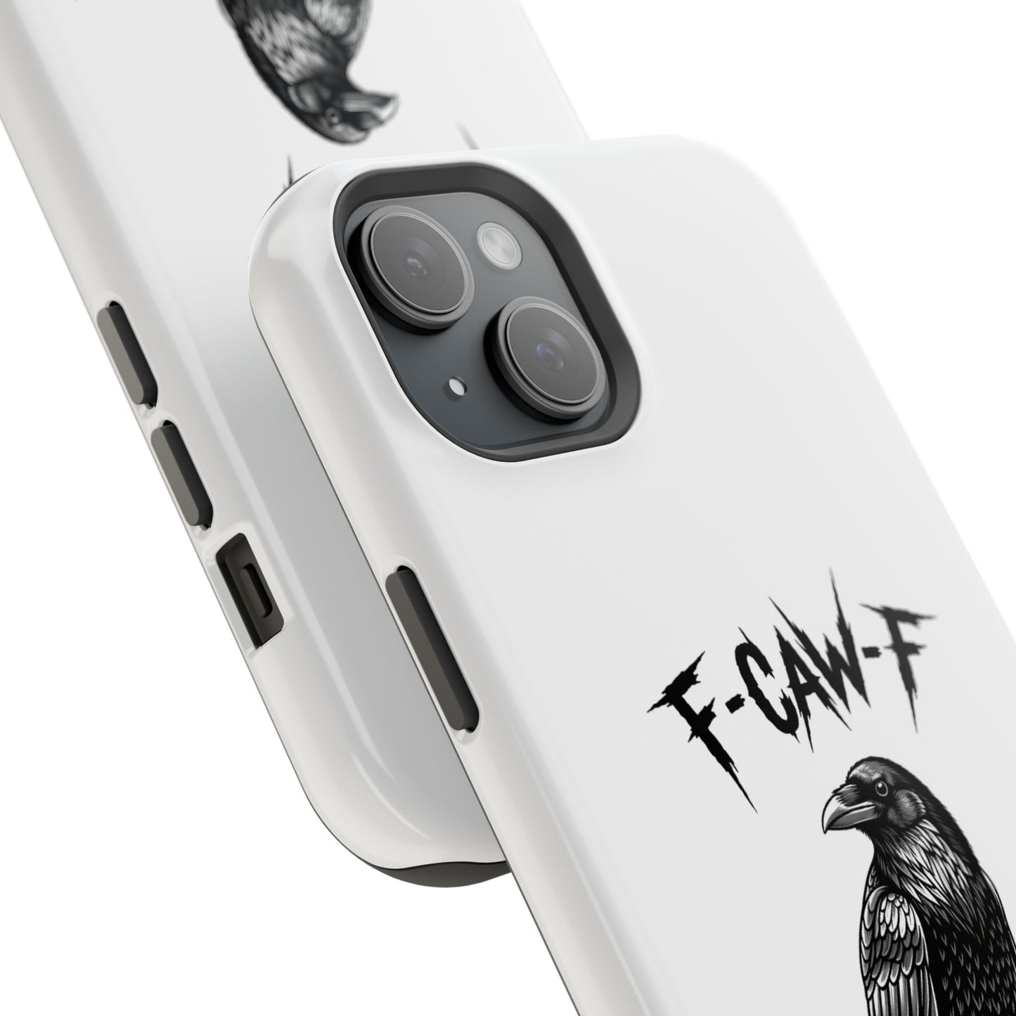 F-Caw-F Raven Phone Case, Autum Vibe Accessory, Perfect for Bird Lovers, Unique Gift for Him/Her, Impact-Resistant Phone Cover