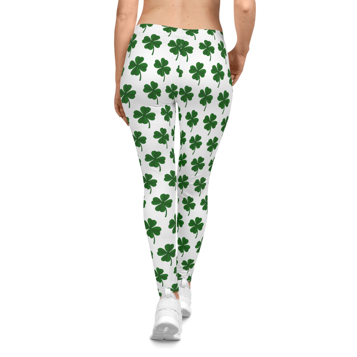 St Patricks Day Clover Women's Casual Leggings (AOP)