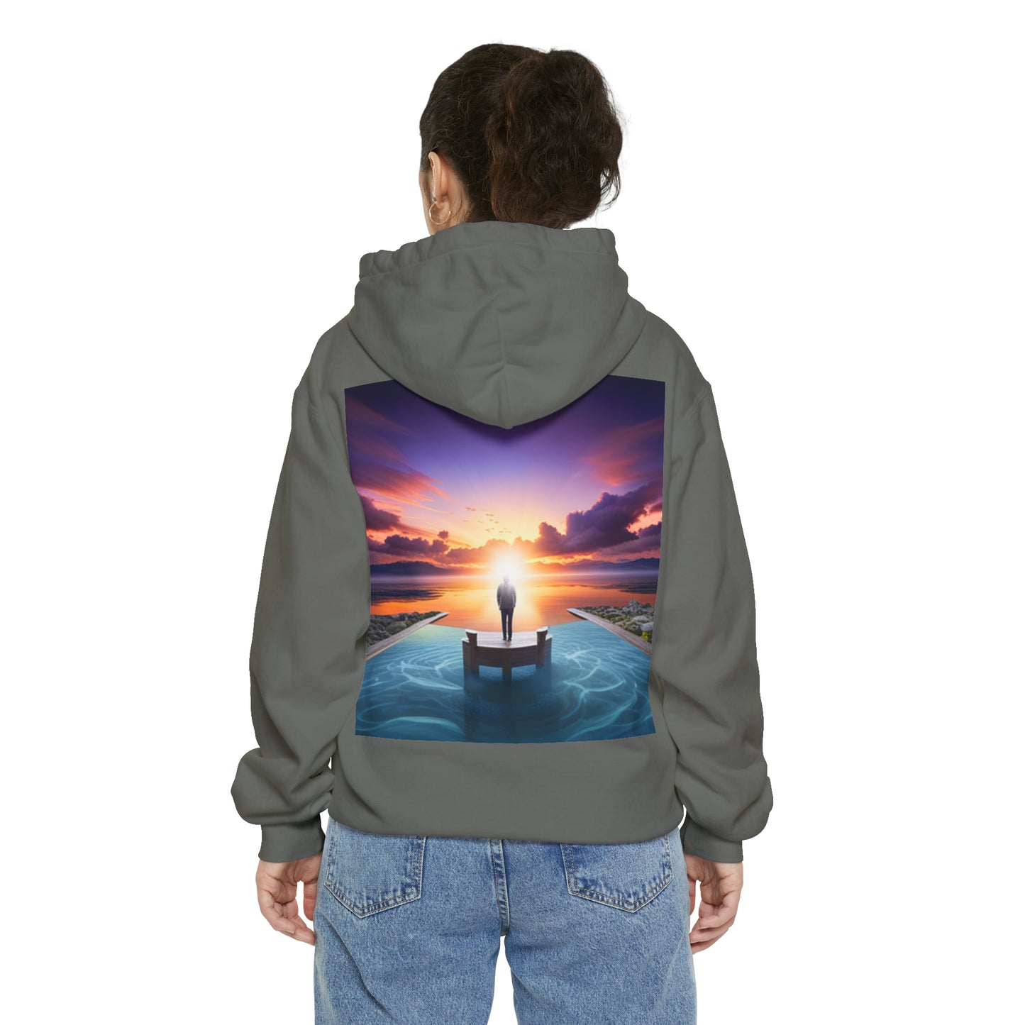 Normal Wear Unisex Garment-Dyed Hoodie