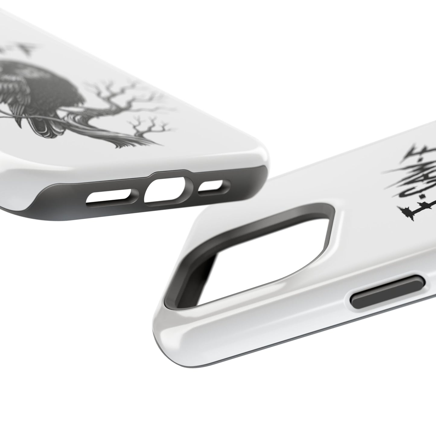 F-Caw-F Raven Phone Case, Autum Vibe Accessory, Perfect for Bird Lovers, Unique Gift for Him/Her, Impact-Resistant Phone Cover