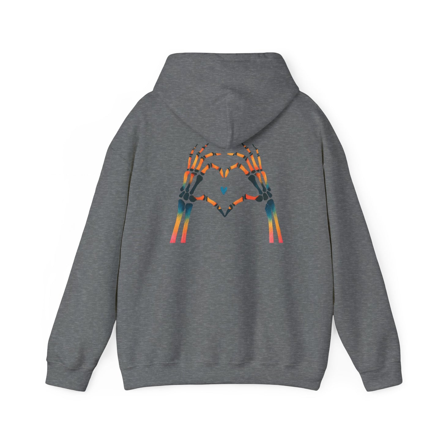 Rainbow Skeleton Heart Hoodie