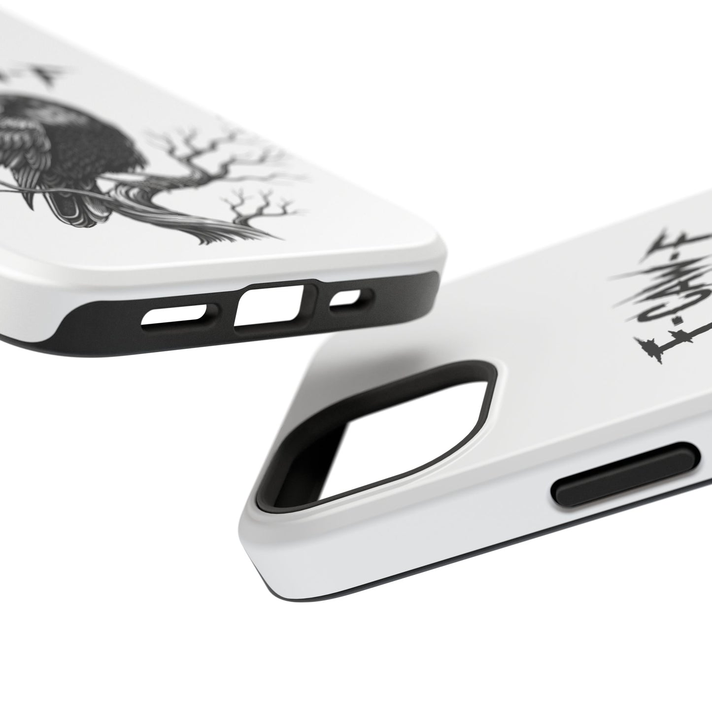 F-Caw-F Raven Phone Case, Autum Vibe Accessory, Perfect for Bird Lovers, Unique Gift for Him/Her, Impact-Resistant Phone Cover