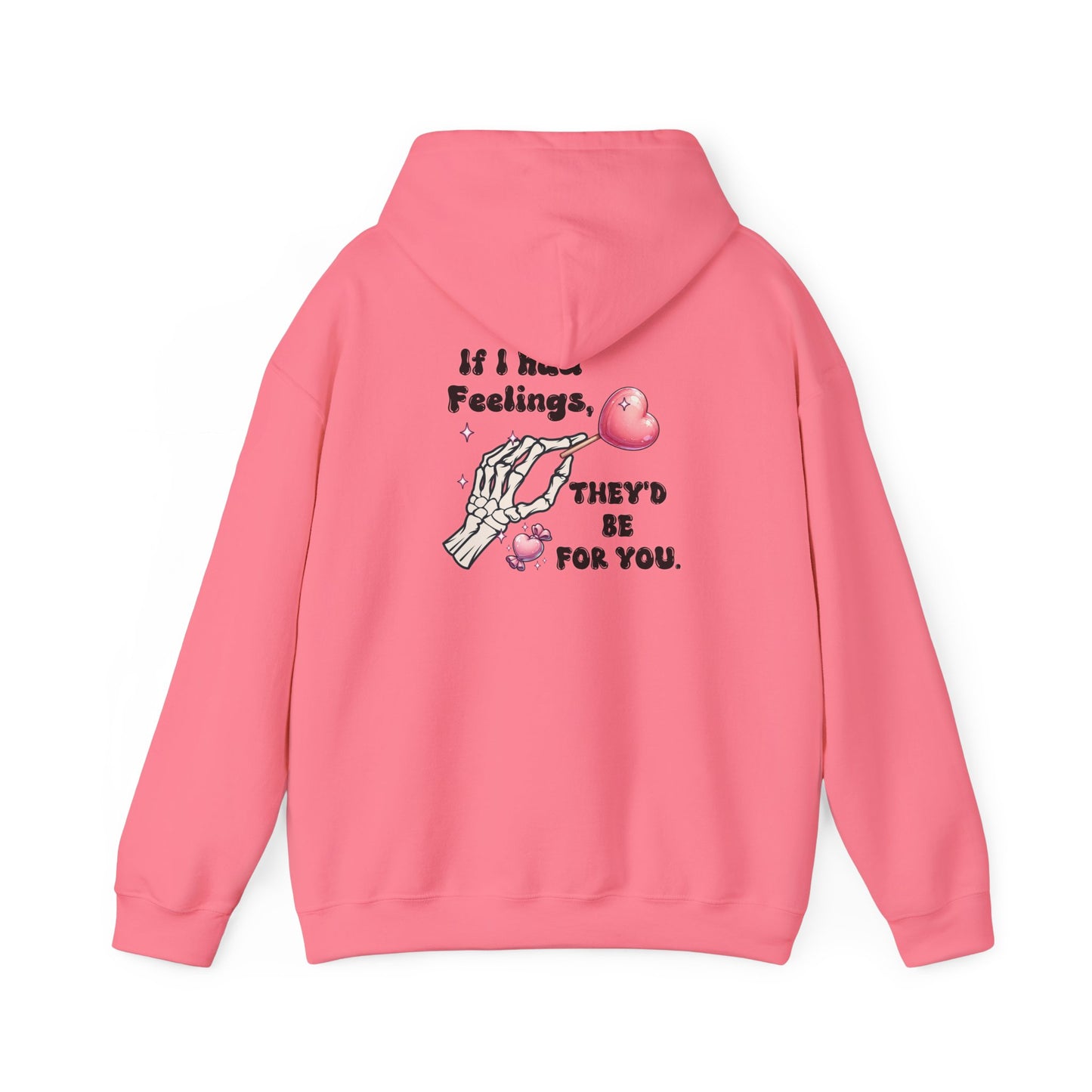 Skeleton Heart Hoodie - if i had feelings they'd be for you