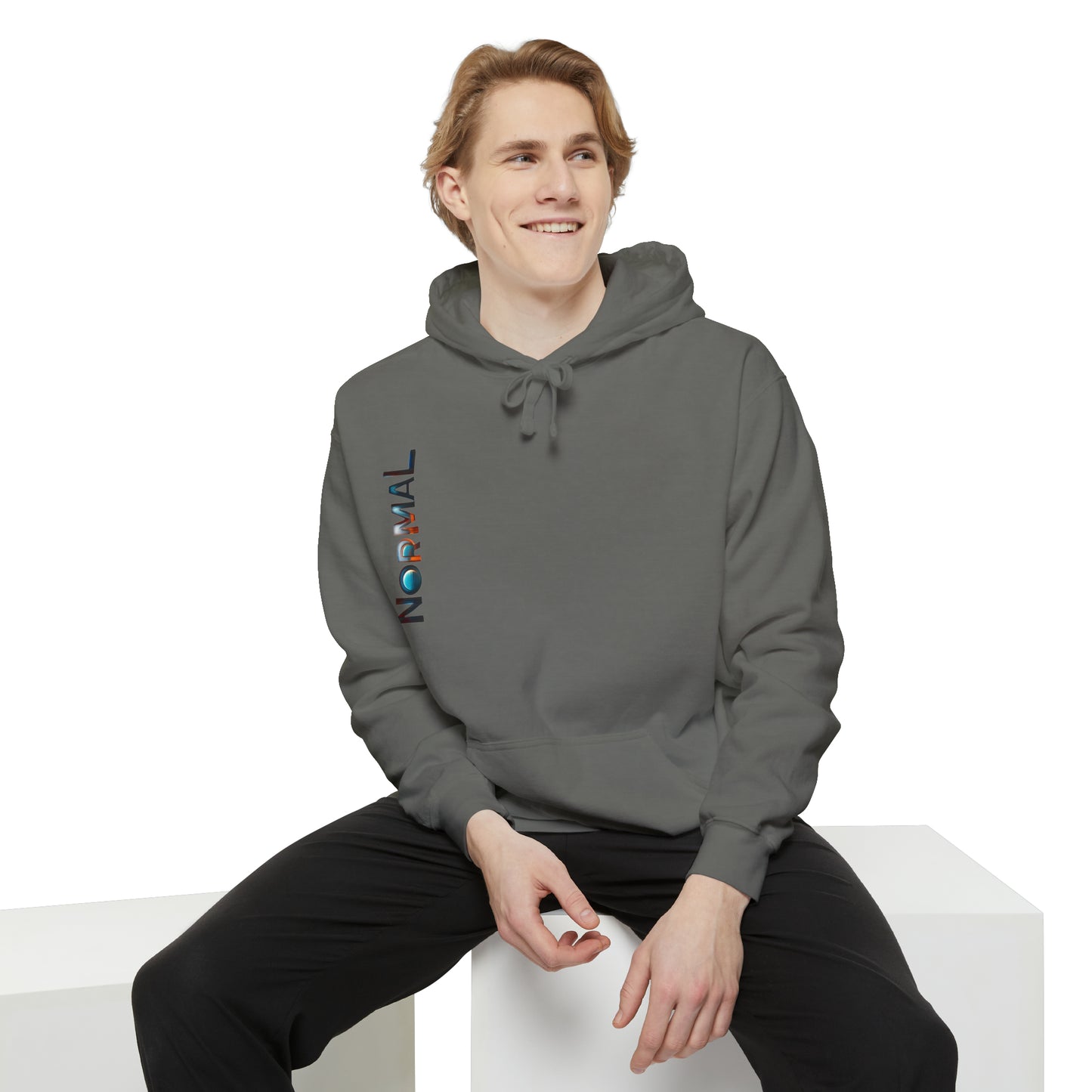 Normal Wear Unisex Garment-Dyed Hoodie