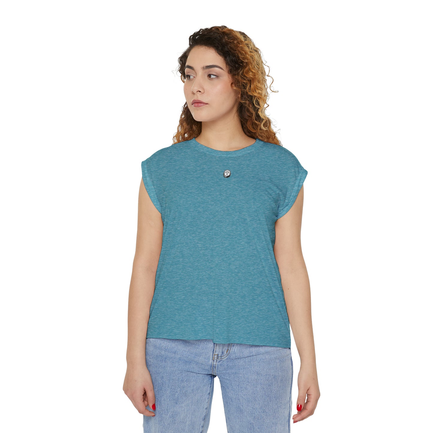 St. Patricks Day Women’s Flowy Rolled Cuffs Muscle Tee