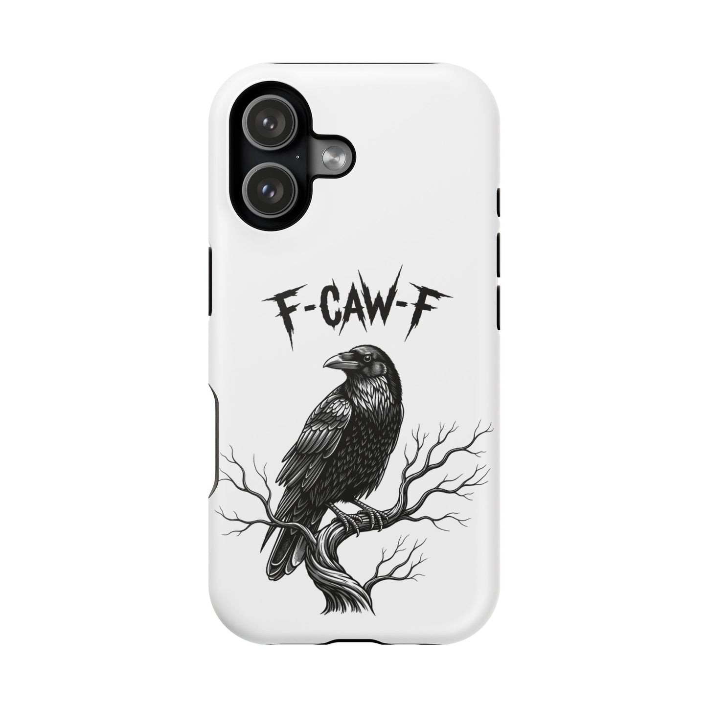 F-Caw-F Raven Phone Case, Autum Vibe Accessory, Perfect for Bird Lovers, Unique Gift for Him/Her, Impact-Resistant Phone Cover