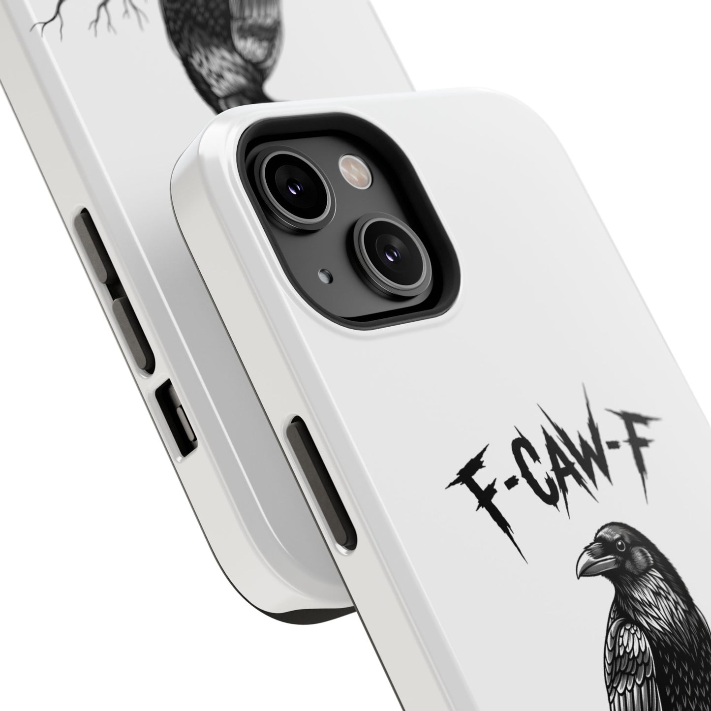 F-Caw-F Raven Phone Case, Autum Vibe Accessory, Perfect for Bird Lovers, Unique Gift for Him/Her, Impact-Resistant Phone Cover