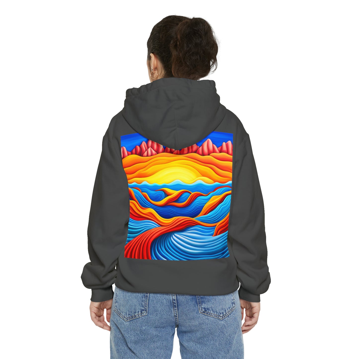 Normal Wear Unisex Garment-Dyed Hoodie