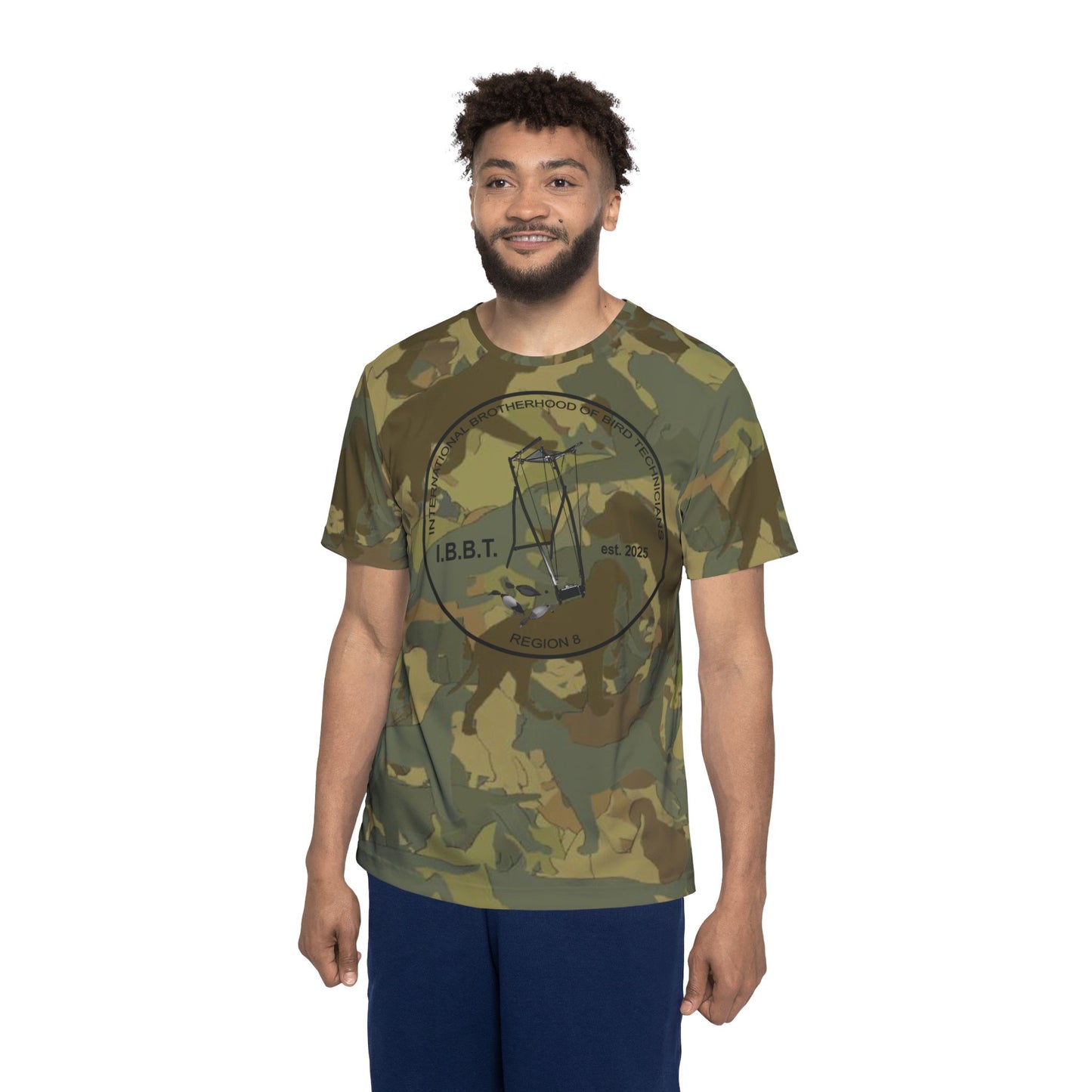 Cute Dog Camo IBBT Region 8 T-Shirt for Bird Technicians