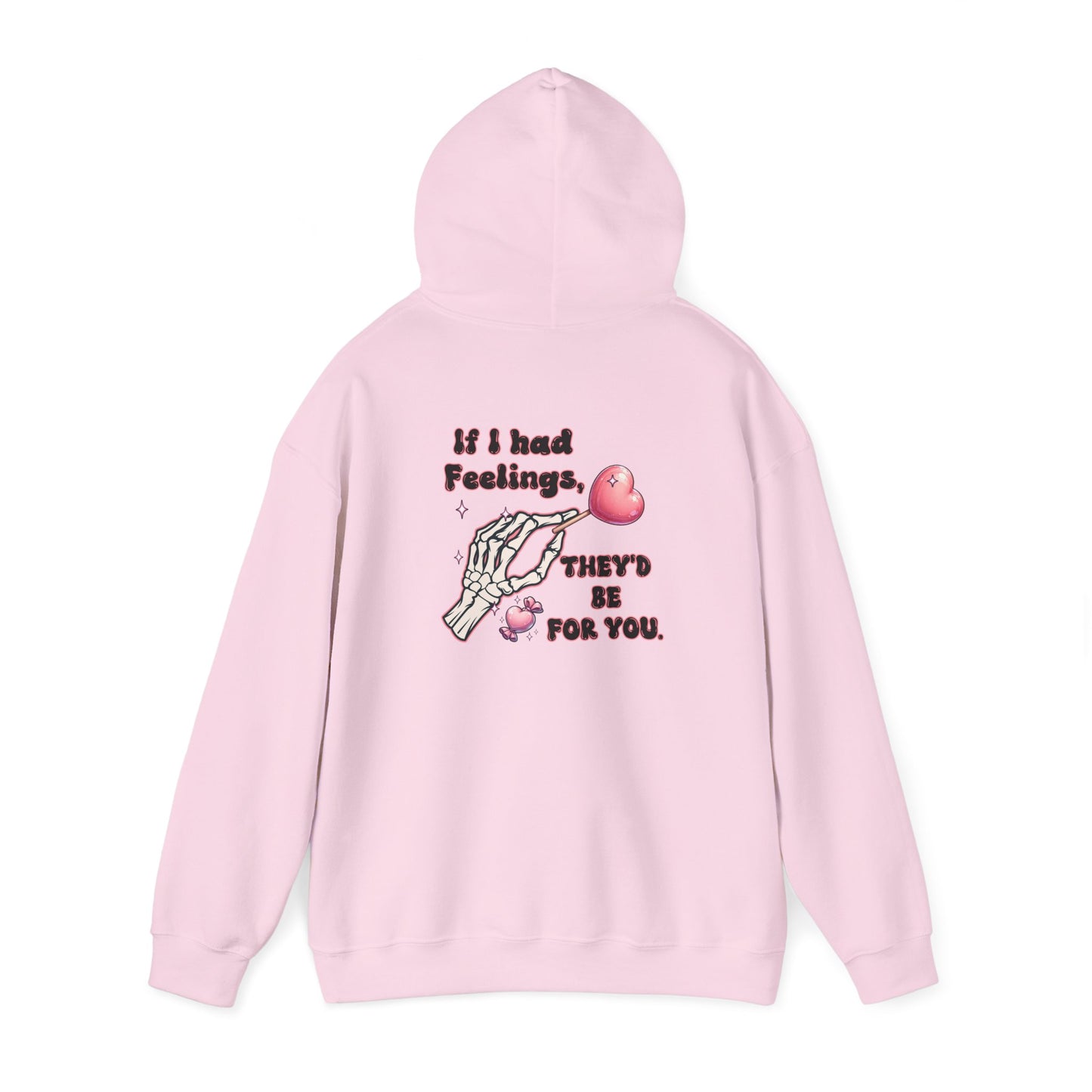 Skeleton Heart Hoodie - if i had feelings they'd be for you