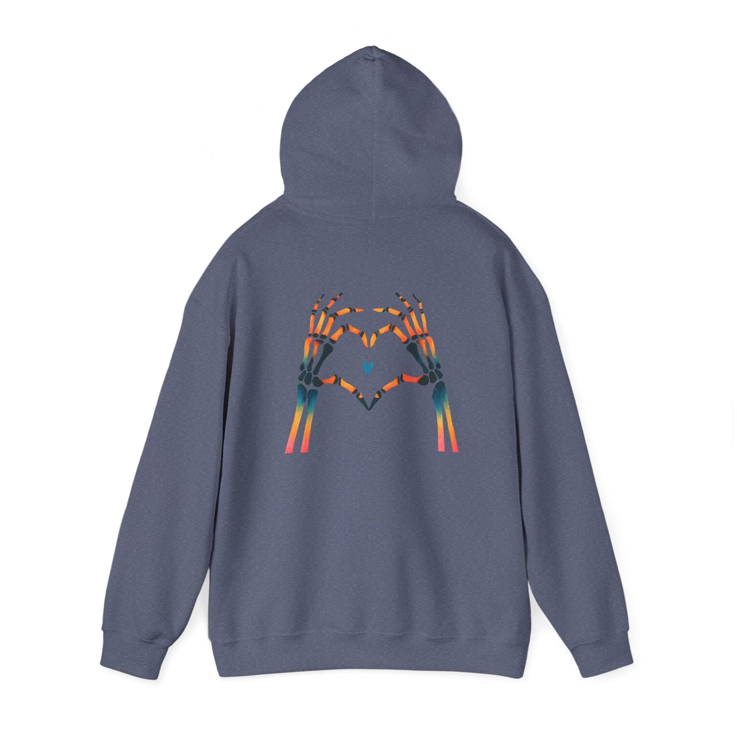 Rainbow Skeleton Heart Hoodie