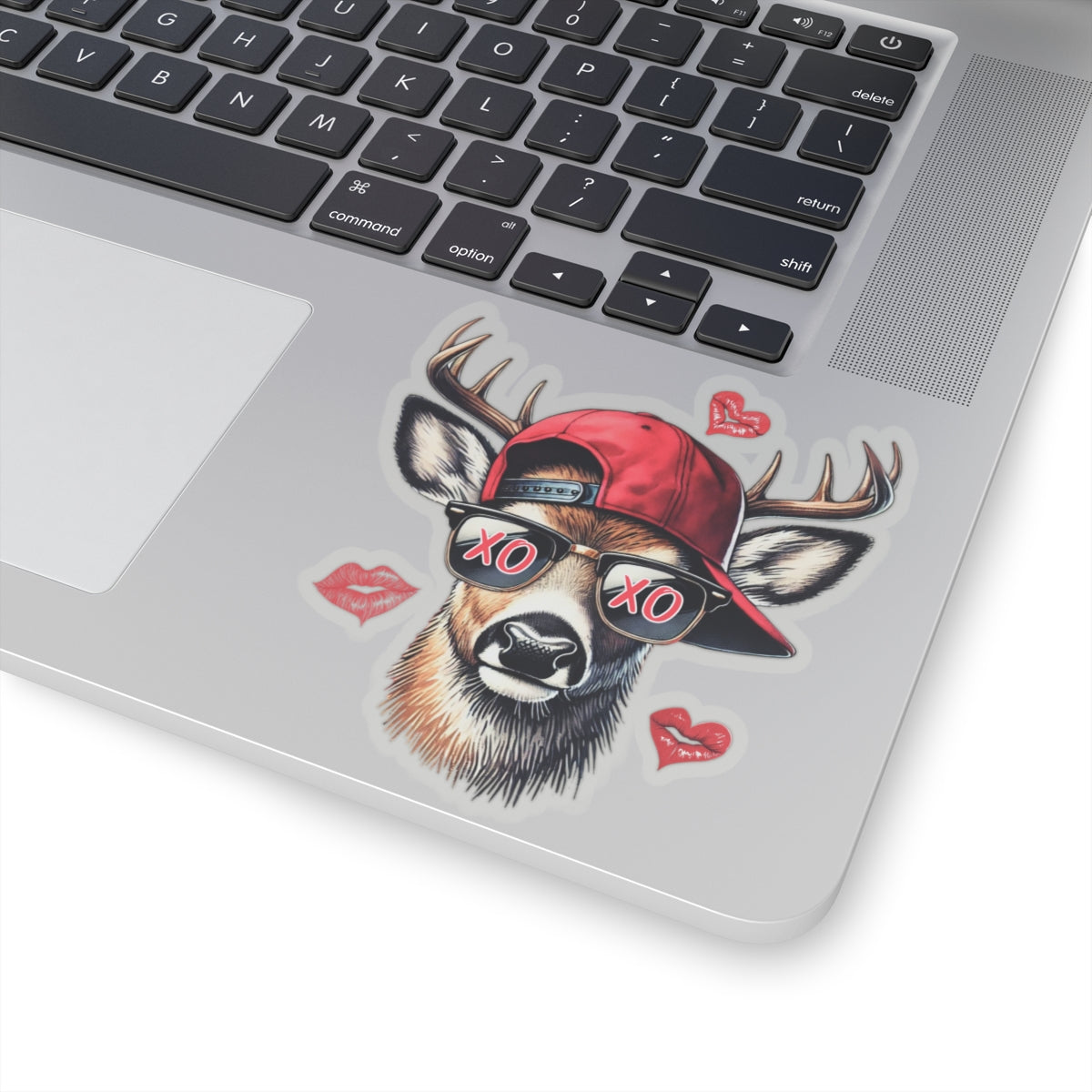 Sticker Sheet - Cool Buck Head with Sunglasses and Red XO XO Design