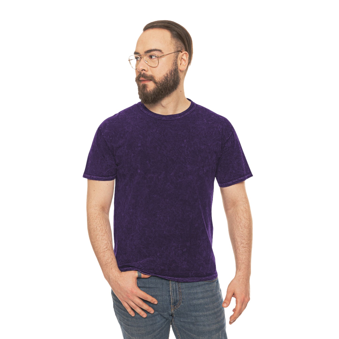 Mineral Wash T-Shirt - AI Photography Mono Tone Design