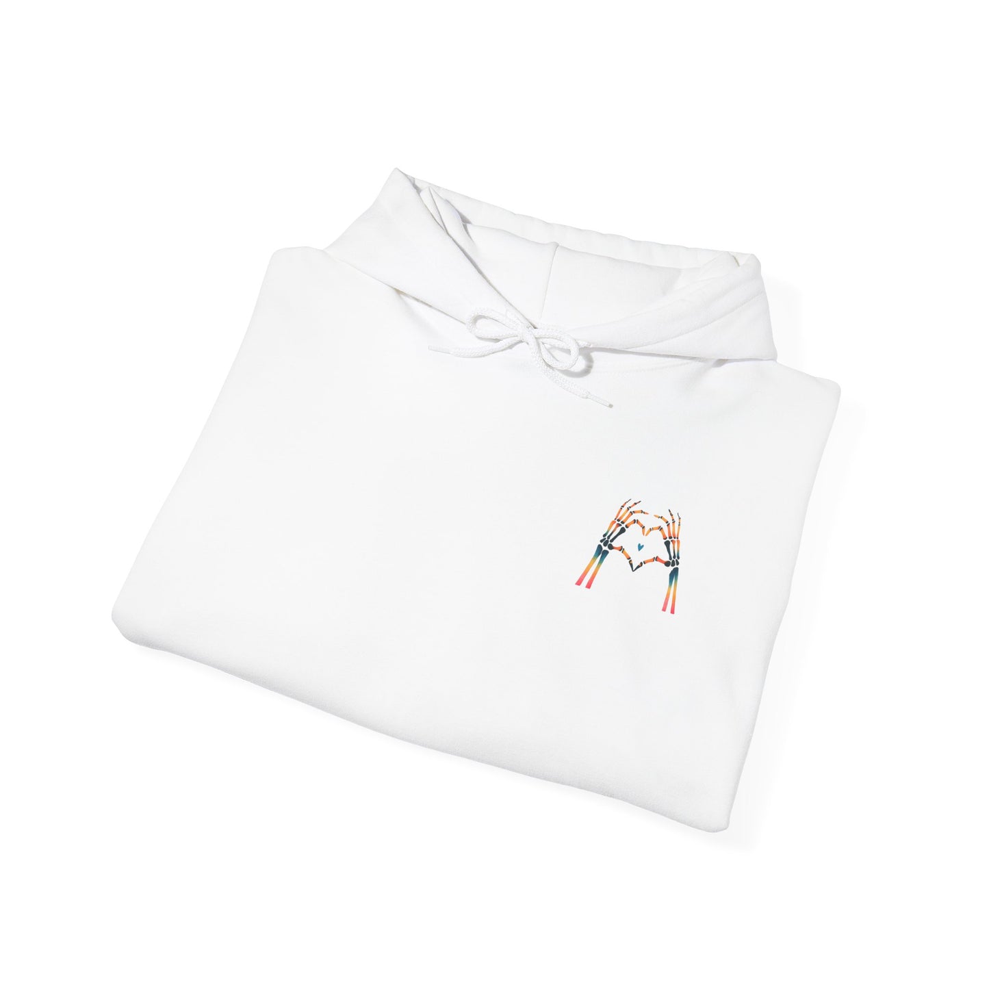 Rainbow Skeleton Heart Hoodie