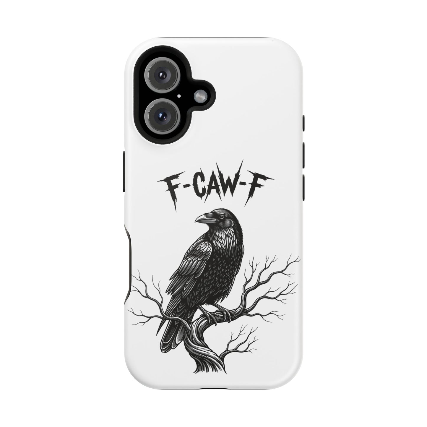 F-Caw-F Raven Phone Case, Autum Vibe Accessory, Perfect for Bird Lovers, Unique Gift for Him/Her, Impact-Resistant Phone Cover