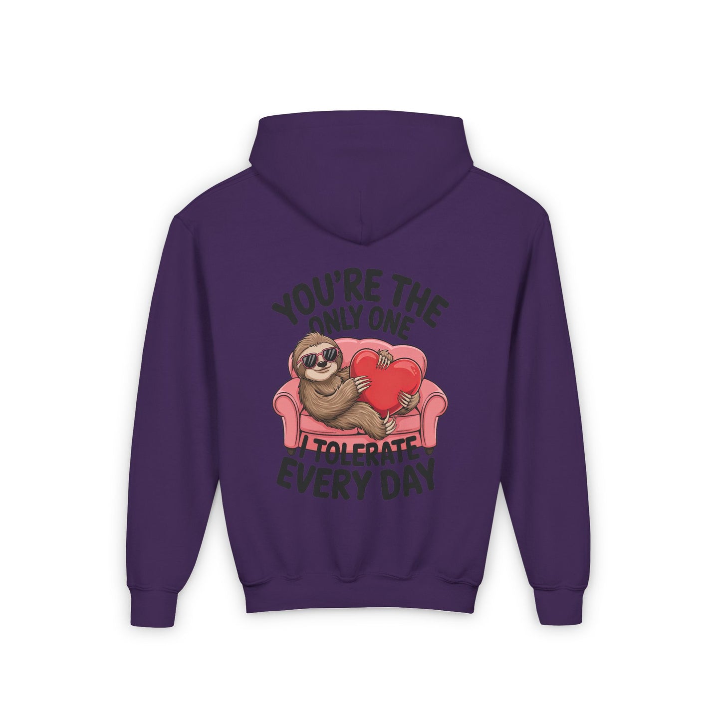 Sloth Heart Hoodie - Youth