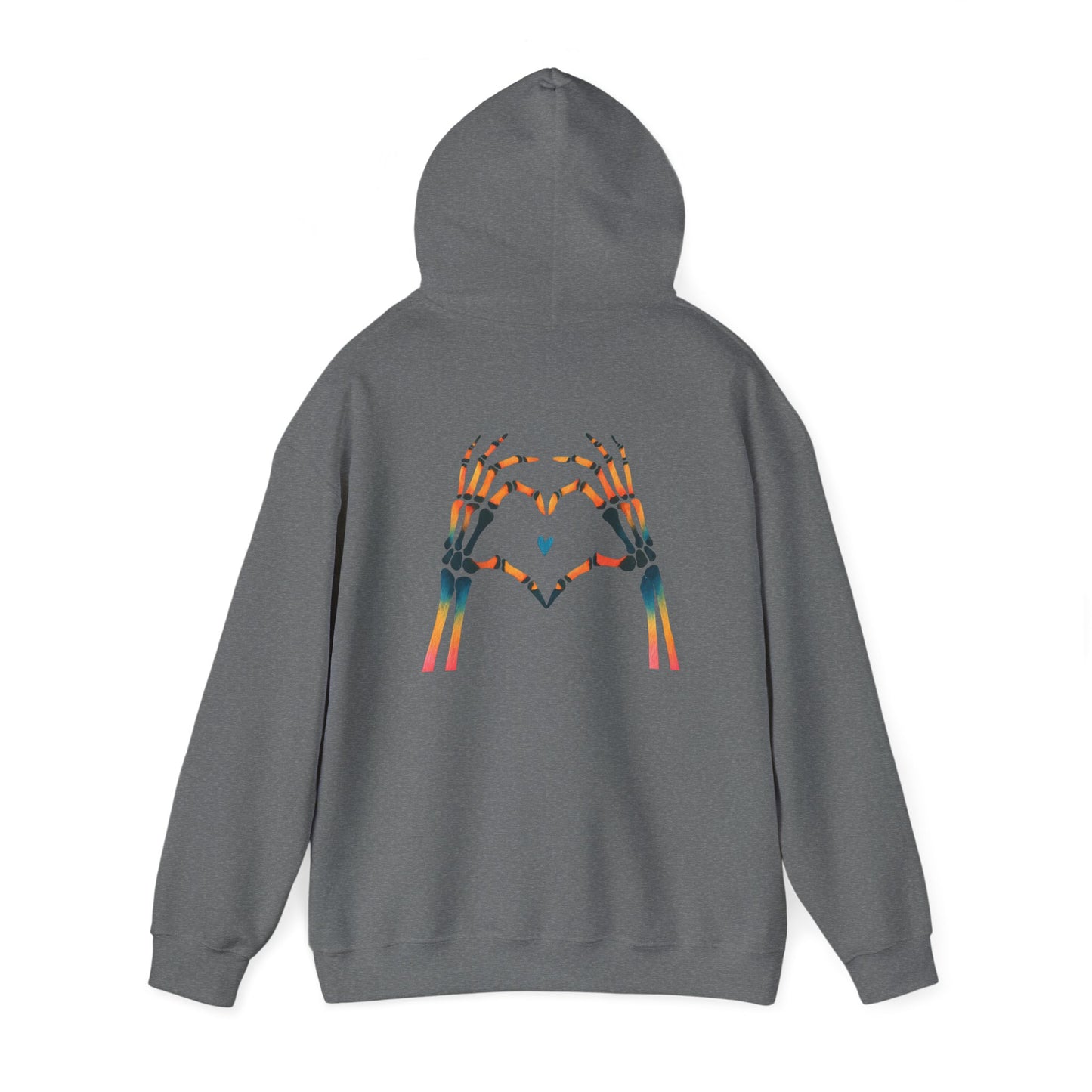 Rainbow Skeleton Heart Hoodie