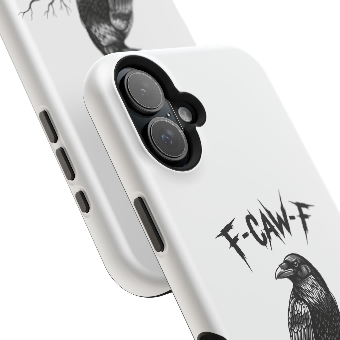 F-Caw-F Raven Phone Case, Autum Vibe Accessory, Perfect for Bird Lovers, Unique Gift for Him/Her, Impact-Resistant Phone Cover