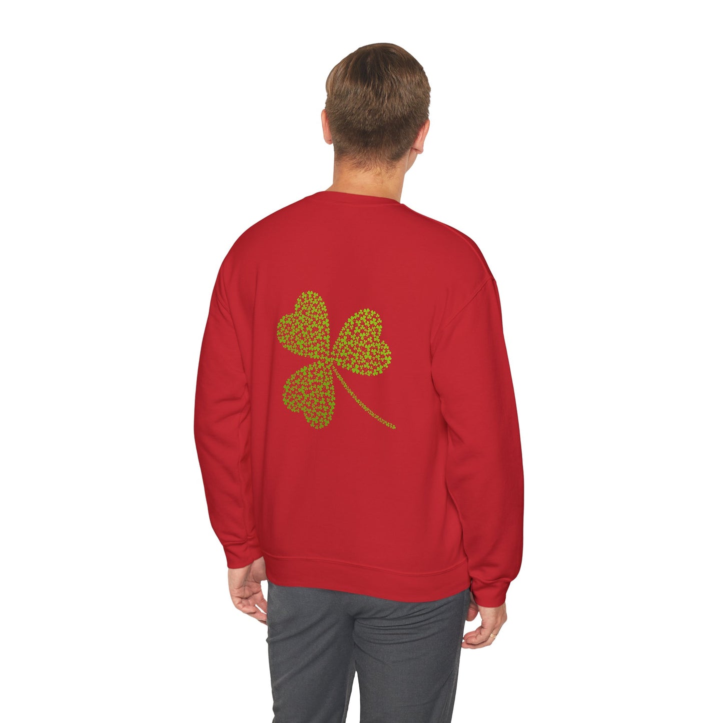 St Patricks Basic CloverUnisex Heavy Blend™ Crewneck Sweatshirt