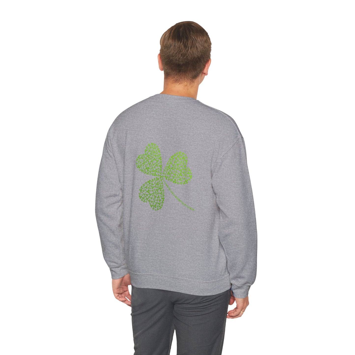 St Patricks Basic CloverUnisex Heavy Blend™ Crewneck Sweatshirt