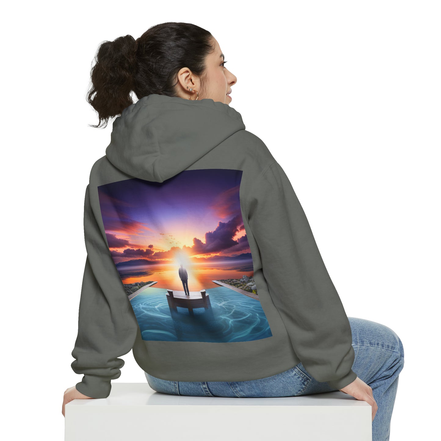 Normal Wear Unisex Garment-Dyed Hoodie