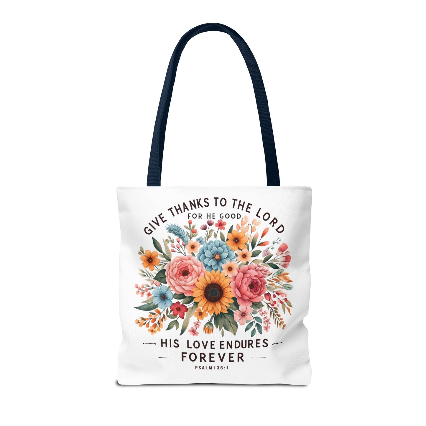 Inspirational Christian Tote Bag - Let Your Light Shine, Floral Design, Gift for Church, Bible Study, Mother's Day, Faith