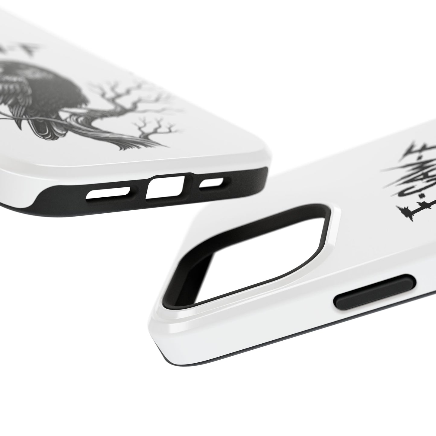 F-Caw-F Raven Phone Case, Autum Vibe Accessory, Perfect for Bird Lovers, Unique Gift for Him/Her, Impact-Resistant Phone Cover