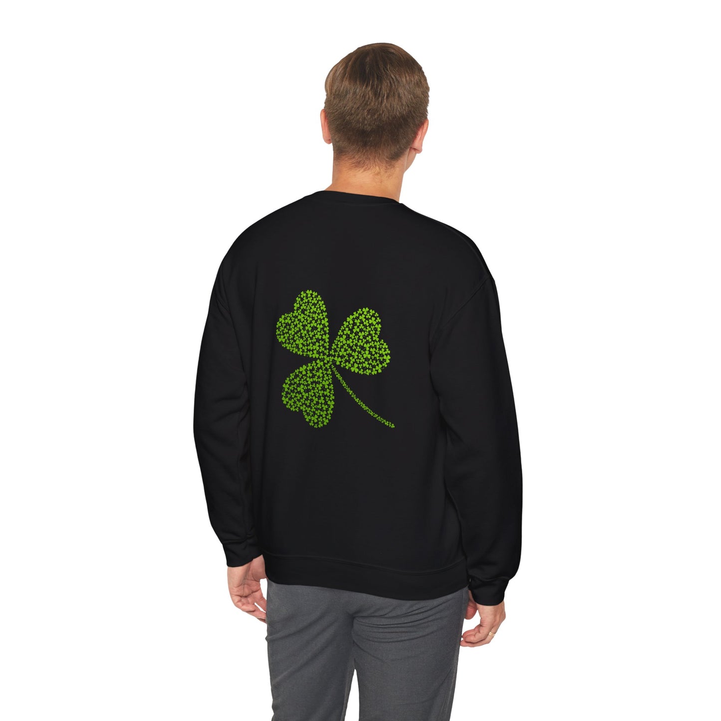 St Patricks Basic CloverUnisex Heavy Blend™ Crewneck Sweatshirt