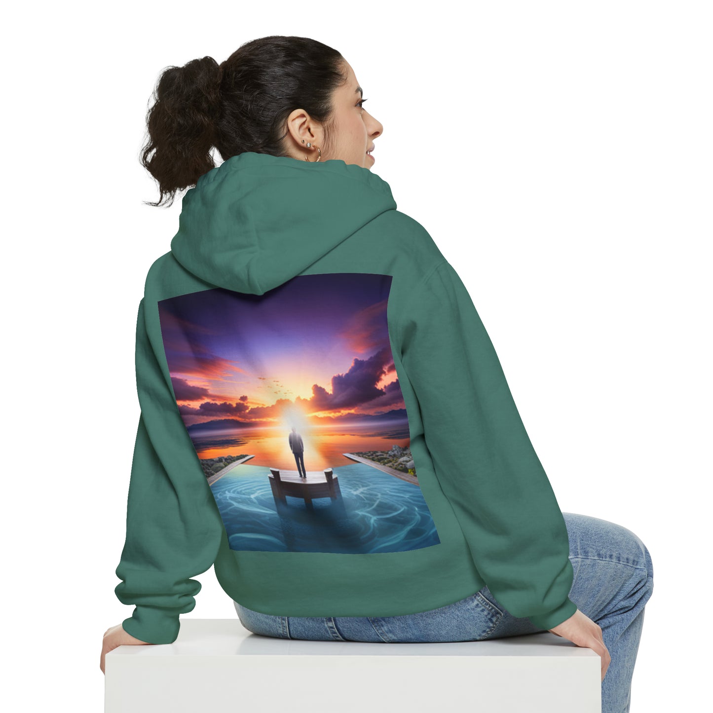 Normal Wear Unisex Garment-Dyed Hoodie
