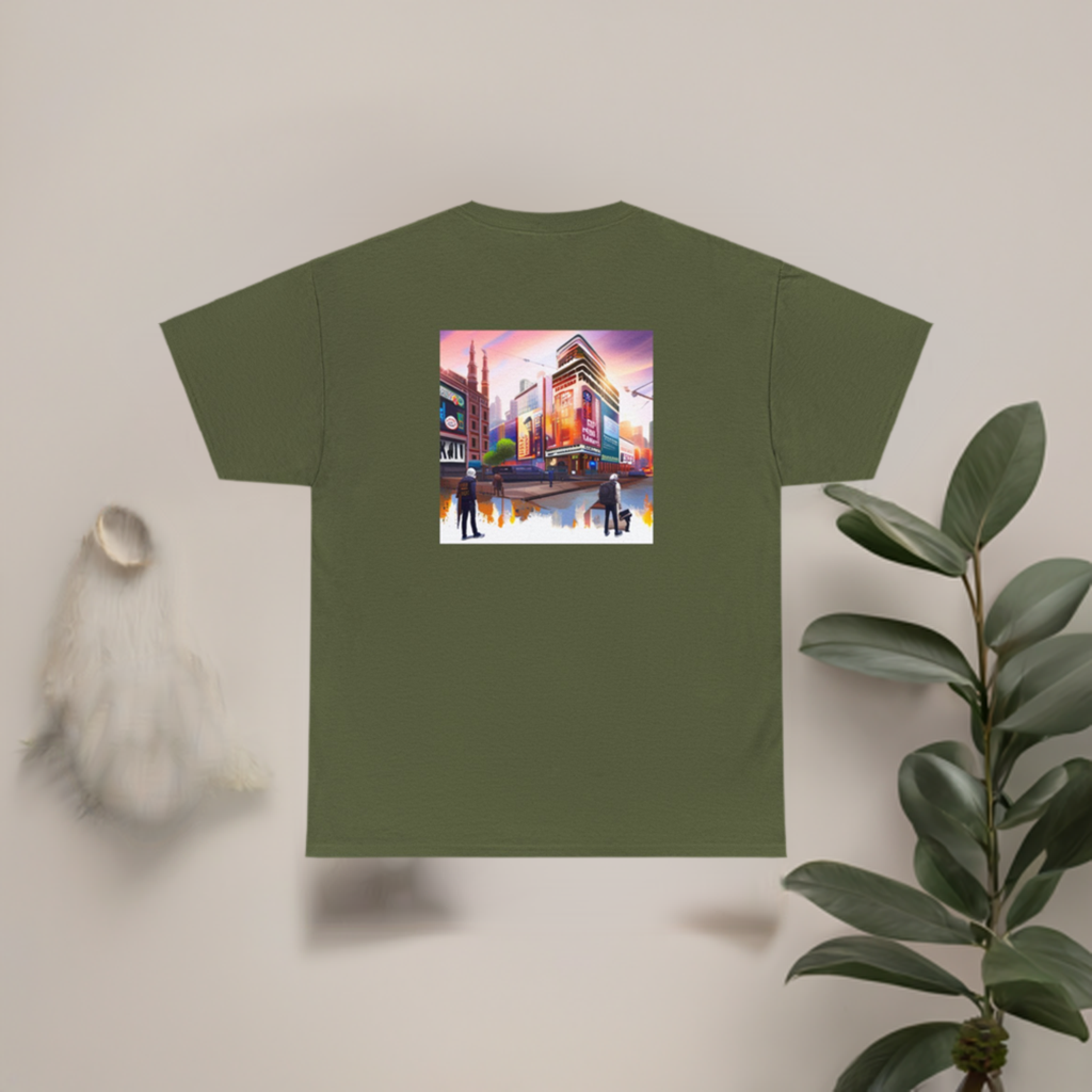 Normales Tragen AI Prints Unisex-T-Shirt aus schwerer Baumwolle