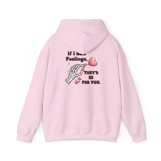 Skeleton Heart Hoodie - if i had feelings they'd be for you