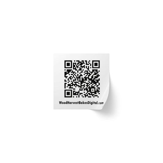 QR Code Square Sticker Rolls — Custom Website/Label QR Stickers for Packaging