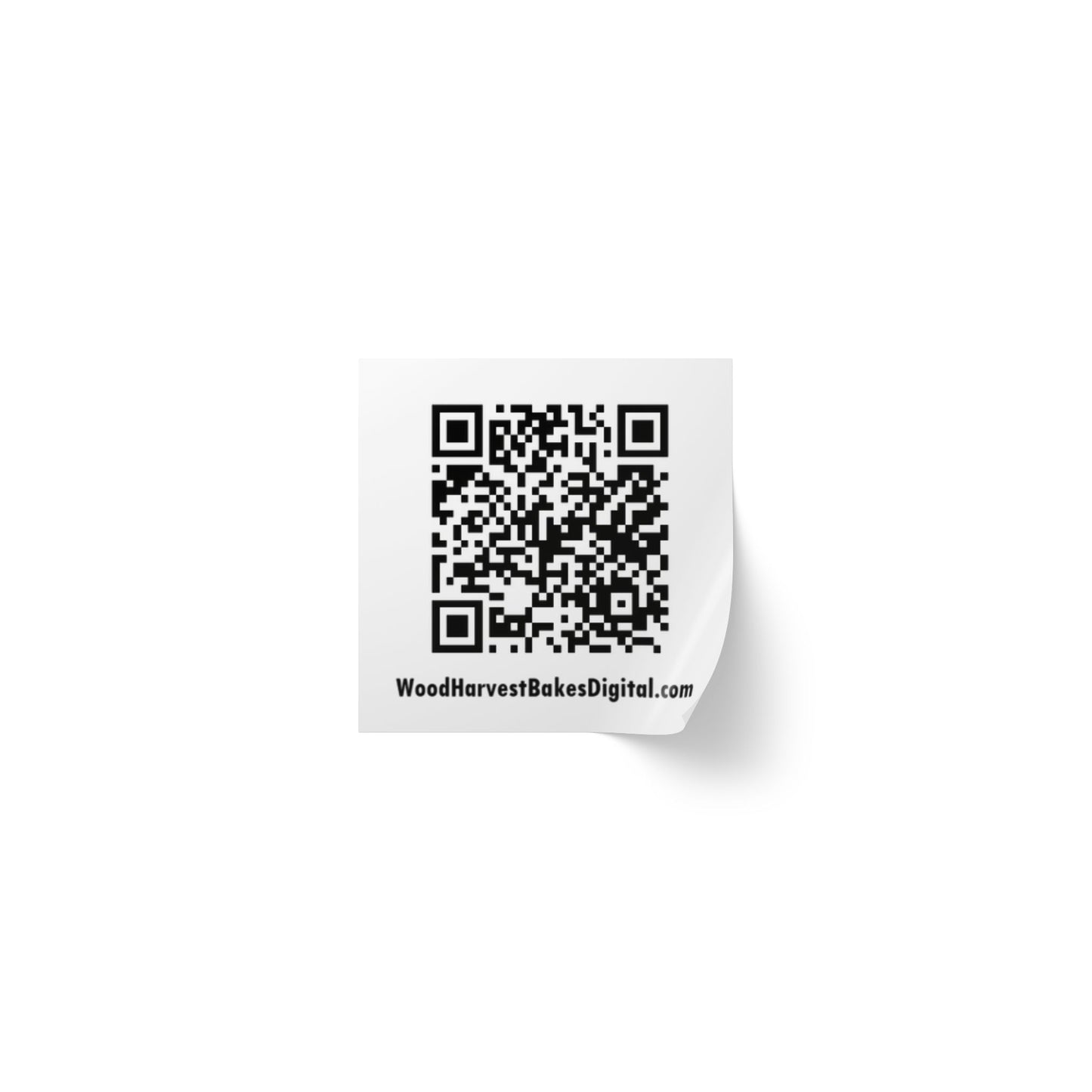 QR Code Square Sticker Rolls — Custom Website/Label QR Stickers for Packaging